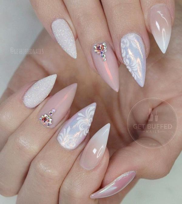 50 Rhinestone Nail Art Ideas