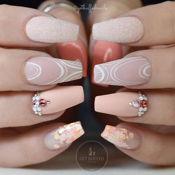 50 Rhinestone Nail Art Ideas