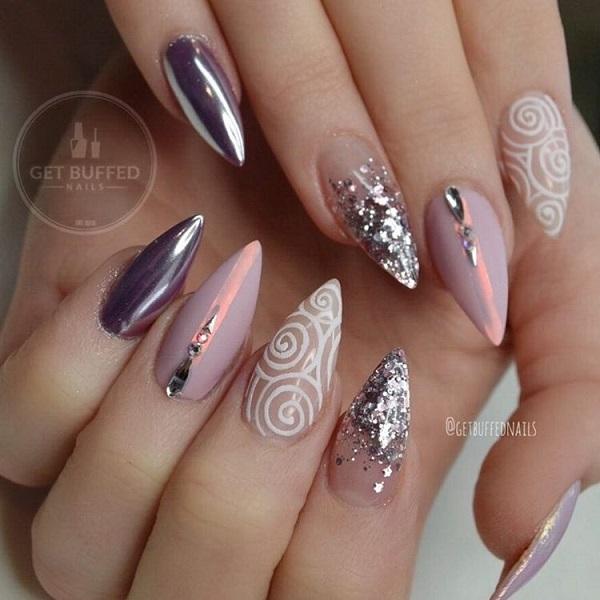 50 Rhinestone Nail Art Ideas