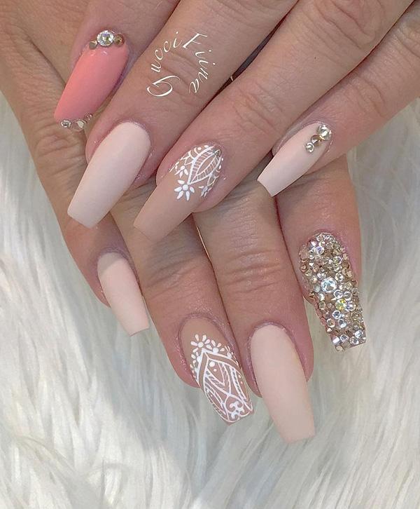 50 Rhinestone Nail Art Ideas