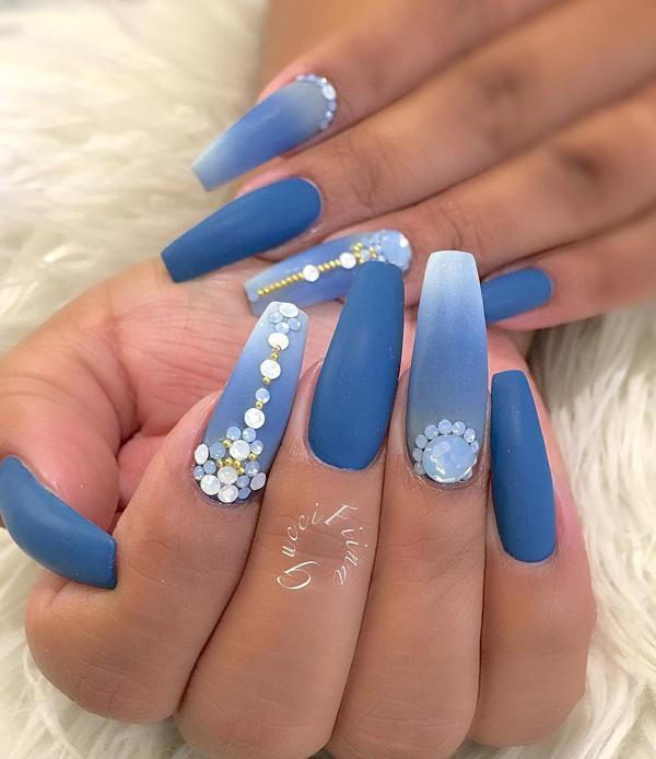 50 Rhinestone Nail Art Ideas