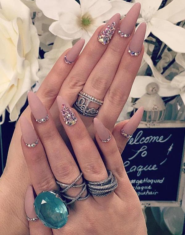 50 Rhinestone Nail Art Ideas
