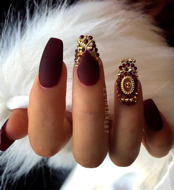 50 Rhinestone Nail Art Ideas