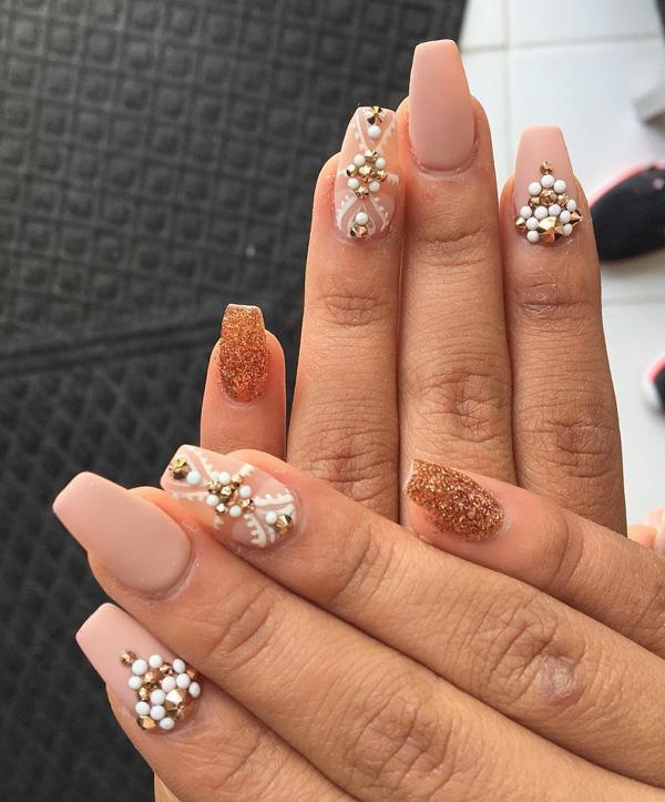 50 Rhinestone Nail Art Ideas