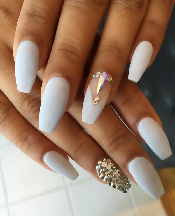 50 Rhinestone Nail Art Ideas