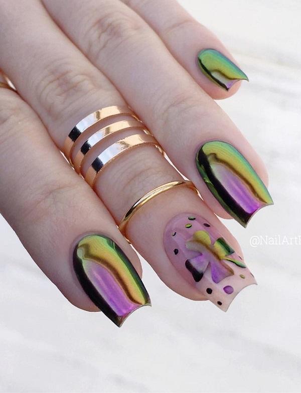 55+ Creative and Chic Chrome Nail Art Ideas