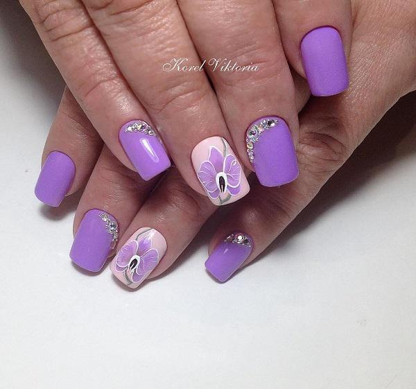 45 Purple Nail Art Designs