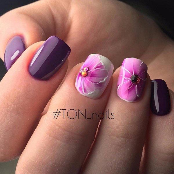 45 Purple Nail Art Designs