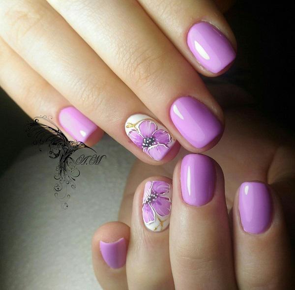 45 Purple Nail Art Designs