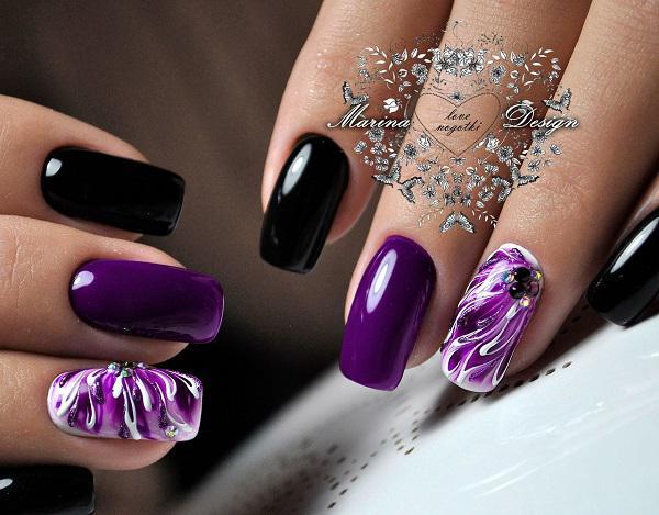 45 Purple Nail Art Designs