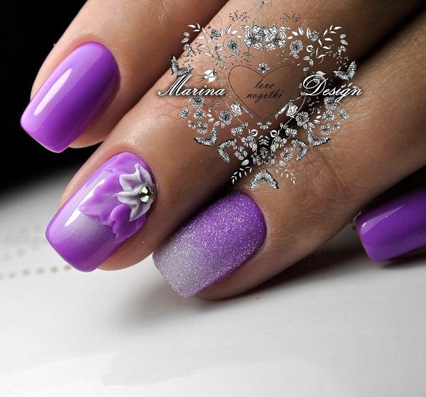45 Purple Nail Art Designs