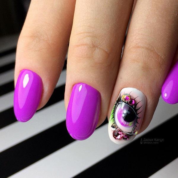 45 Purple Nail Art Designs