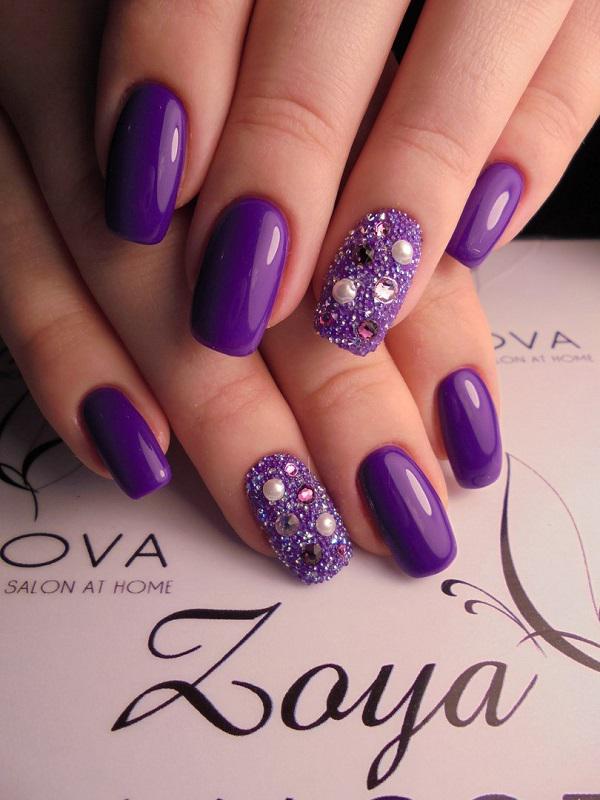 45 Purple Nail Art Designs