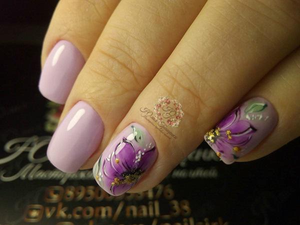 45 Purple Nail Art Designs