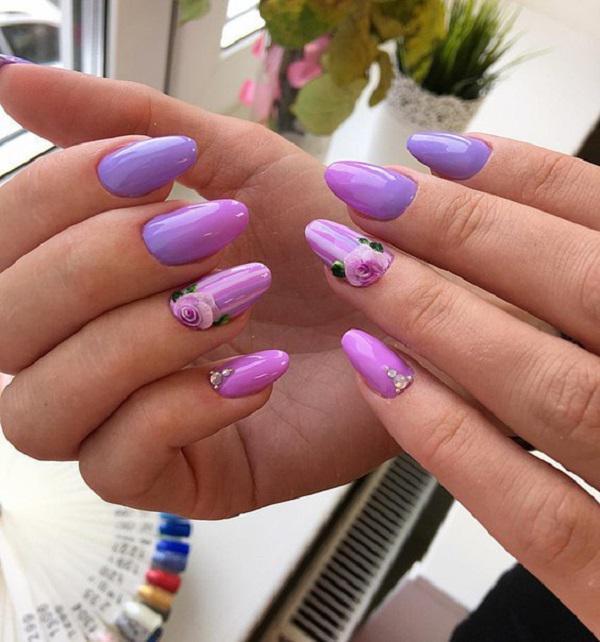 45 Purple Nail Art Designs