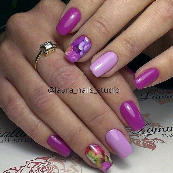 45 Purple Nail Art Designs