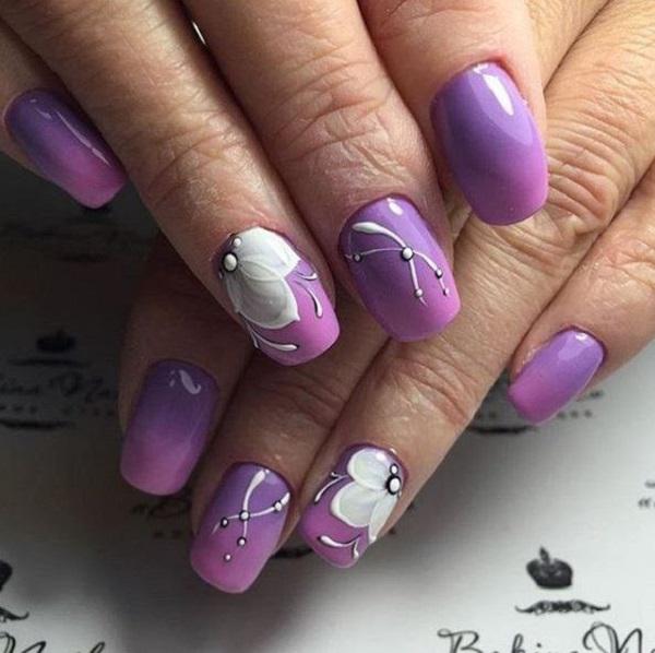 45 Purple Nail Art Designs