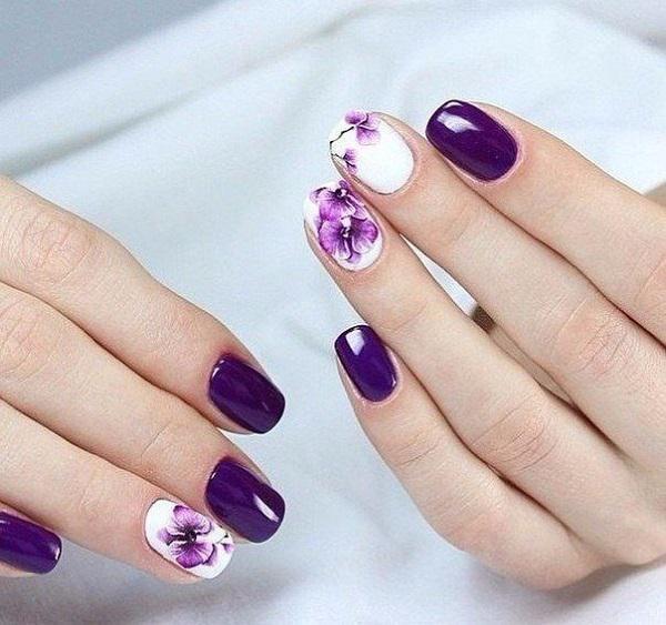 45 Purple Nail Art Designs