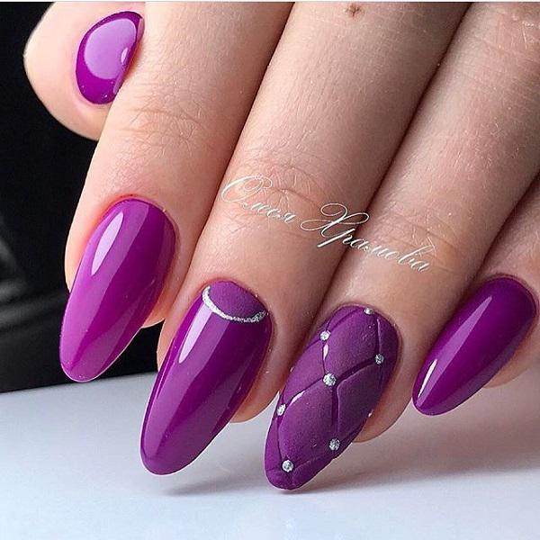 45 Purple Nail Art Designs