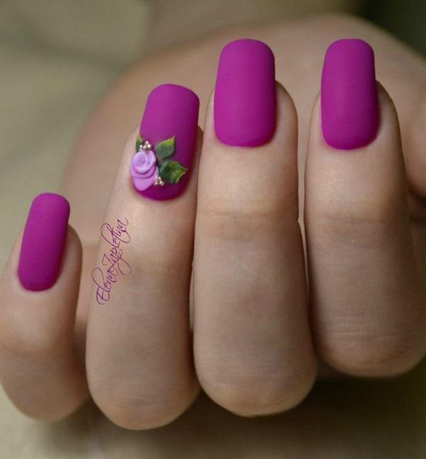 45 Purple Nail Art Designs