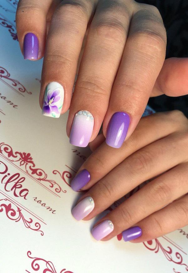 45 Purple Nail Art Designs