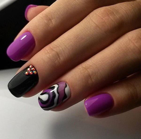 45 Purple Nail Art Designs