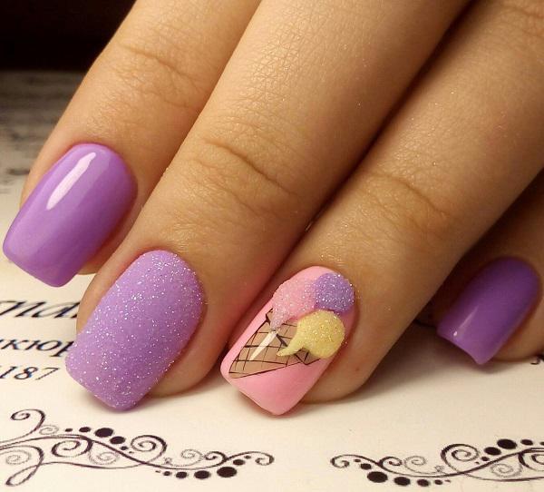 45 Purple Nail Art Designs