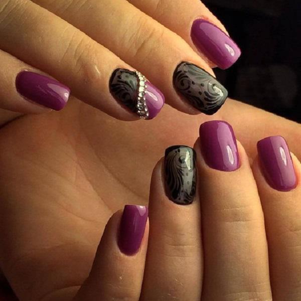 45 Purple Nail Art Designs
