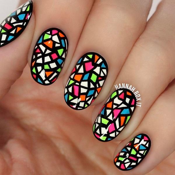 45 Multicolored Nail Art Ideas