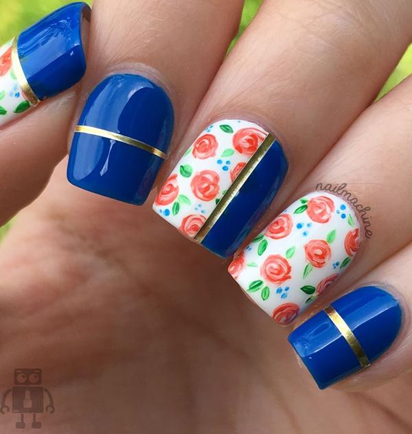 45 Multicolored Nail Art Ideas