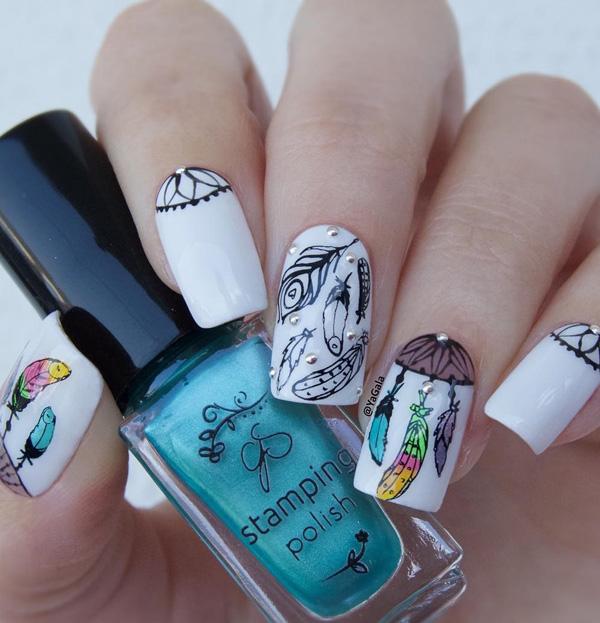 45 Multicolored Nail Art Ideas