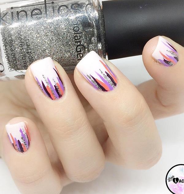 45 Multicolored Nail Art Ideas