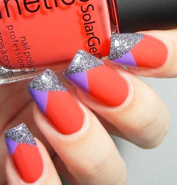 45 Multicolored Nail Art Ideas