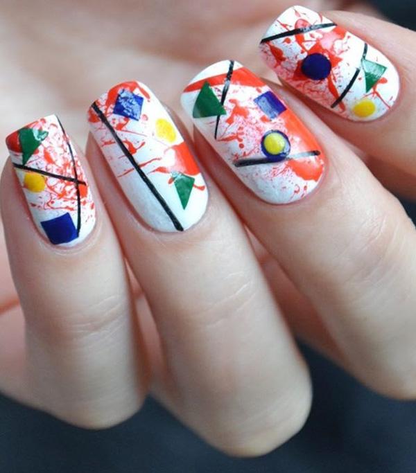45 Multicolored Nail Art Ideas