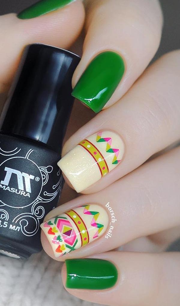45 Multicolored Nail Art Ideas