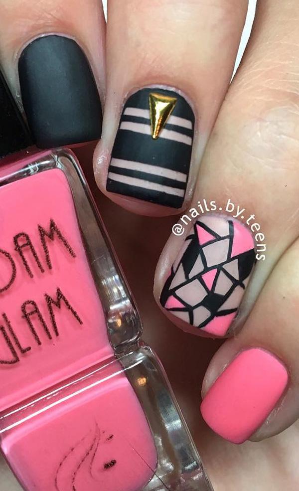 45 Multicolored Nail Art Ideas