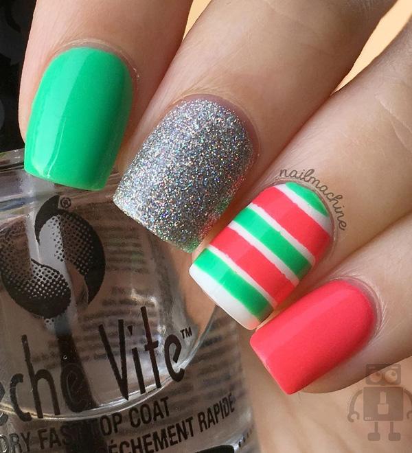 45 Multicolored Nail Art Ideas