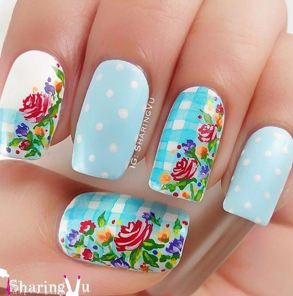 45 Multicolored Nail Art Ideas