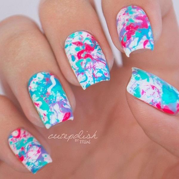 45 Multicolored Nail Art Ideas