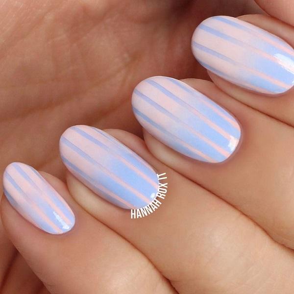 55 Stripes Nail Art Ideas