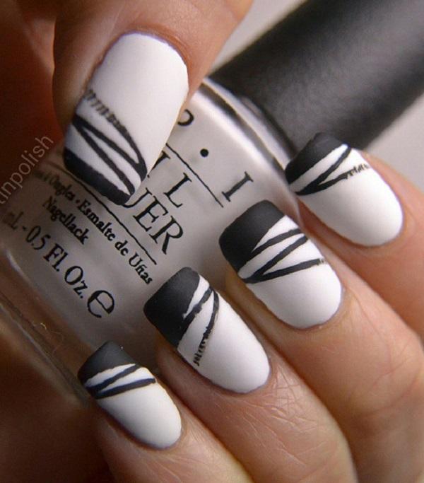 55 Stripes Nail Art Ideas