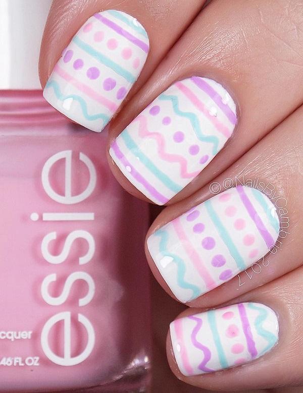 55 Stripes Nail Art Ideas