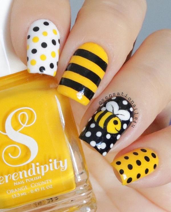 55 Stripes Nail Art Ideas