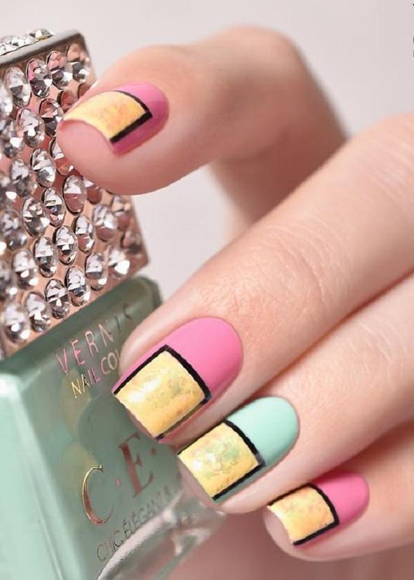 55 Stripes Nail Art Ideas
