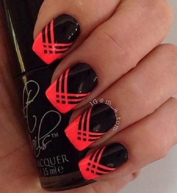 55 Stripes Nail Art Ideas