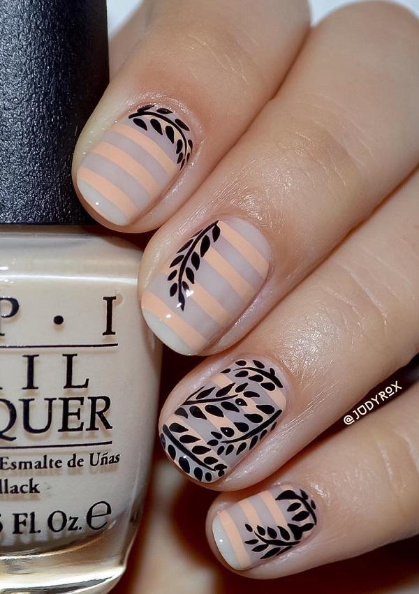 55 Stripes Nail Art Ideas