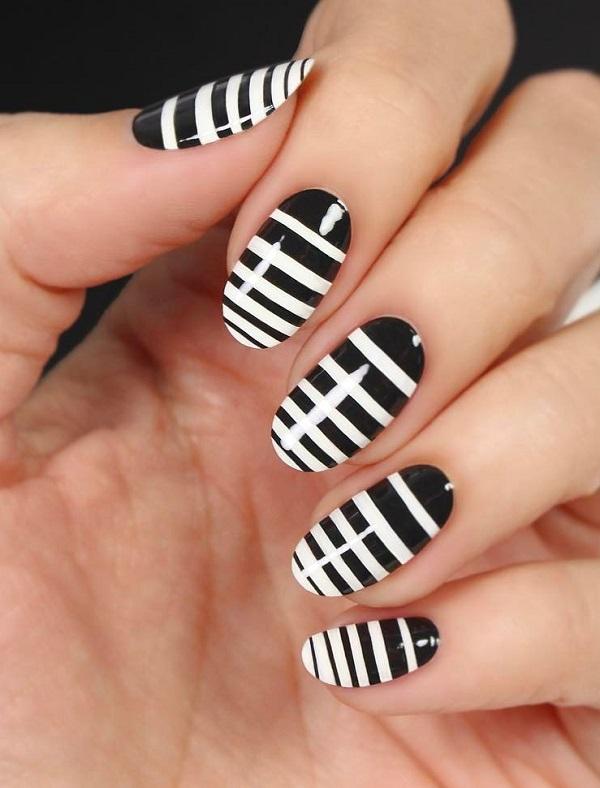 55 Stripes Nail Art Ideas