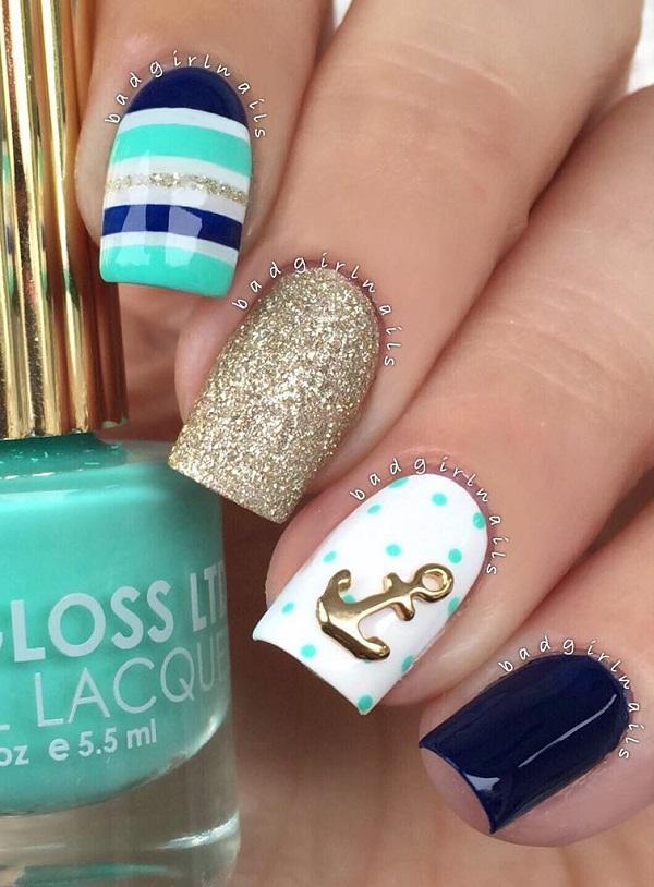 55 Stripes Nail Art Ideas