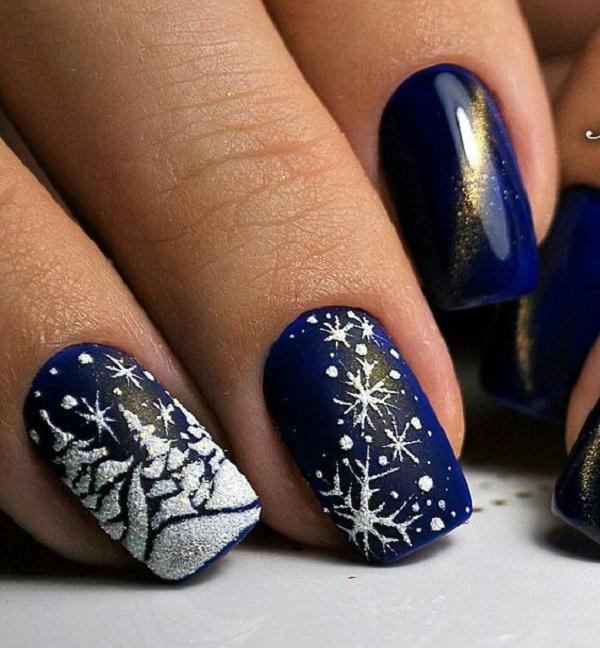 40 Snow Nail Art Ideas For Winter