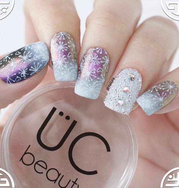 40 Snow Nail Art Ideas For Winter